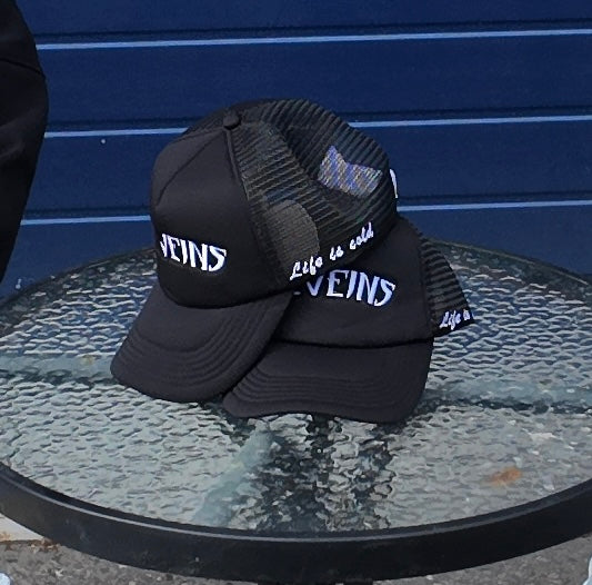 Life Is Cold Trucker Hat Black